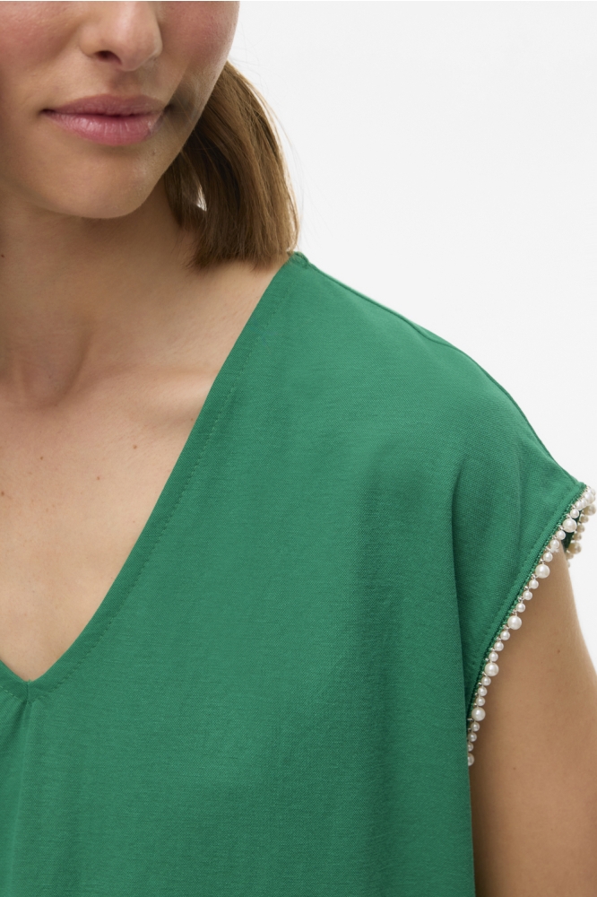 VMVIPS SS AVA V-NECK TOP JRS GA 10327099 BOSPHORUS
